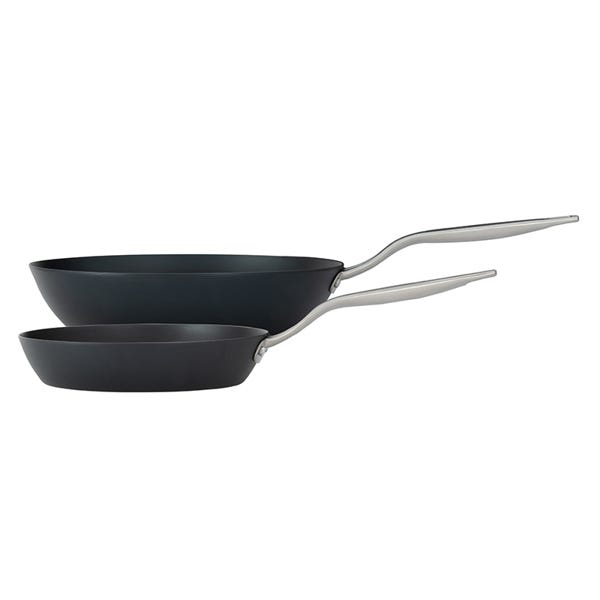 Lagostina Stick-Resistant Blue Carbon Steel Wok Set