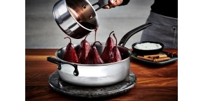 Red Wine Poached Pears