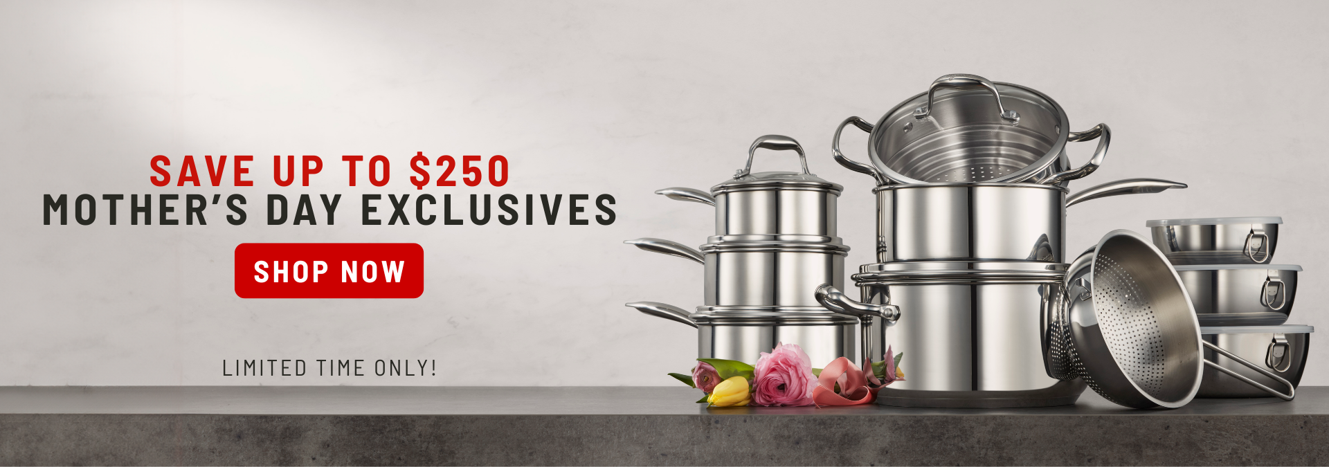 Save up to 250 - Mothers Day Exclusives only on Lagostina.ca!